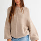 LE LIS Ribbed Knitted Sweater