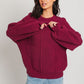 LE LIS Ribbed Knitted Sweater