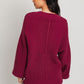 LE LIS Ribbed Knitted Sweater