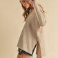 AEMI & Co. Chic V-neck Exposed Seam Sweater- Amaly Sweater