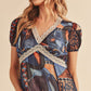 AEMI & Co. High Split Western Casual Maxi Dress with Lace Detail-NABI DRESS