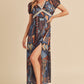 AEMI & Co. High Split Western Casual Maxi Dress with Lace Detail-NABI DRESS