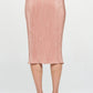RENEE C. Solid Plisse Midi Skirt