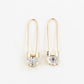 Sparkling Pin Hook Earrings