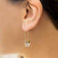Sparkling Pin Hook Earrings