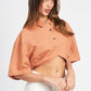 EMORY PARK Wide Sleeve Cropped Shirt