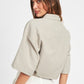 EMORY PARK Wide Sleeve Cropped Shirt