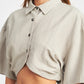 EMORY PARK Wide Sleeve Cropped Shirt