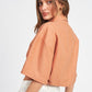 EMORY PARK Wide Sleeve Cropped Shirt