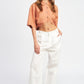 EMORY PARK Wide Sleeve Cropped Shirt