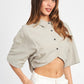 EMORY PARK Wide Sleeve Cropped Shirt