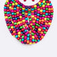 LA JEWELRY Wooden Beads Statement Necklace & Bracelet Set