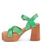 RAG & Co. Cristina Cross Strap Embellished Heels