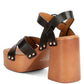 RAG & Co. Cristina Cross Strap Embellished Heels