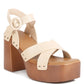 RAG & Co. Cristina Cross Strap Embellished Heels