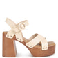 RAG & Co. Cristina Cross Strap Embellished Heels