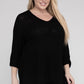 EESOME Plus Size Crew Neck Knit Sweater