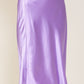 TIMING Satin Midi Flare Skirt