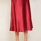 TIMING Satin Midi Flare Skirt