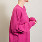EESOME Long Sleeve Ribbed Sweater