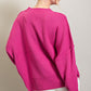 EESOME Long Sleeve Ribbed Sweater