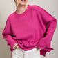 EESOME Long Sleeve Ribbed Sweater