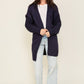 TIMING Long Sleeve Open Front Cardigan With Back Heart