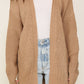 TIMING Long Sleeve Open Front Cardigan With Back Heart