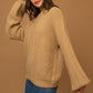 GILLI Balloon Sleeve Braid Sweater