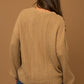 GILLI Balloon Sleeve Braid Sweater