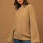 GILLI Balloon Sleeve Braid Sweater