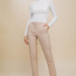 LOVE TREE Turtleneck Ribbed Knit Sweater Top