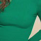 LOVE TREE Turtleneck Ribbed Knit Sweater Top