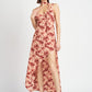 EMORY PARK Floral Asymmetrical High-Low Cocktail Dress