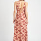 EMORY PARK Floral Asymmetrical High-Low Cocktail Dress