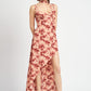 EMORY PARK Floral Asymmetrical High-Low Cocktail Dress