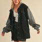 AEMI & Co. Hooded Irene Jacket with Snap Button