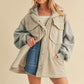 AEMI & Co. Hooded Irene Jacket with Snap Button
