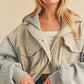 AEMI & Co. Hooded Irene Jacket with Snap Button