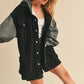AEMI & Co. Hooded Irene Jacket with Snap Button