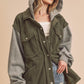 AEMI & Co. Hooded Irene Jacket with Snap Button
