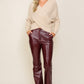 LUMIERE Cross Over Front Sweater