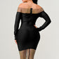 ATHINA Classic Black Bandage Dress