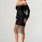ATHINA Classic Black Bandage Dress