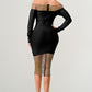 ATHINA Classic Black Bandage Dress