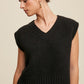 LISTICLE Soft Touch Cropped Knit Vest