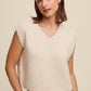 LISTICLE Soft Touch Cropped Knit Vest