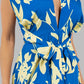 CLAUDE Sexy Floral Maxi Sundress with High Split