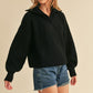 AEMI & Co. Chic Knit Danae Sweater with Balloon Sleeves