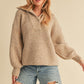 AEMI & Co. Chic Knit Danae Sweater with Balloon Sleeves